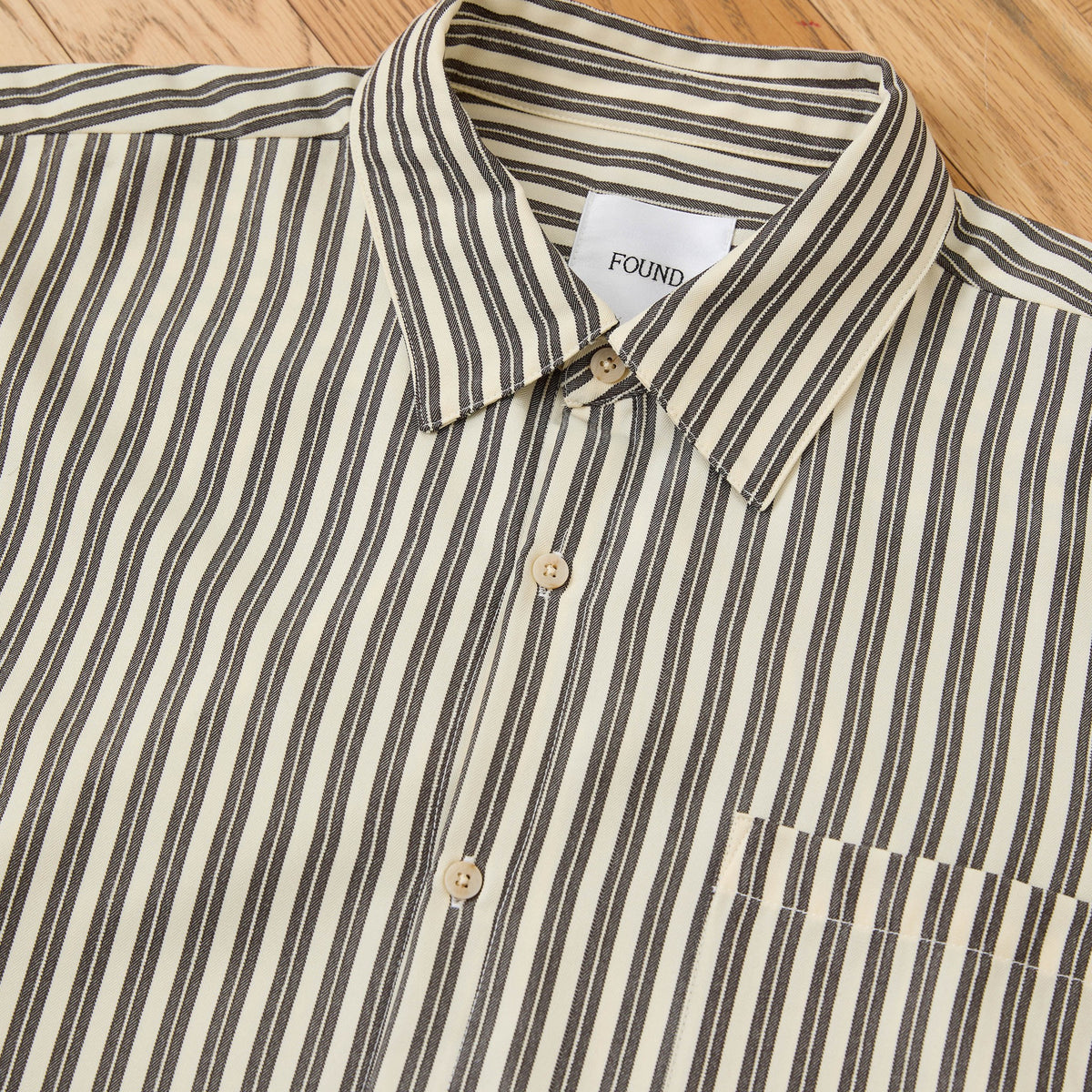 Strip Pocket Oxford Shirt Crea, detail 3