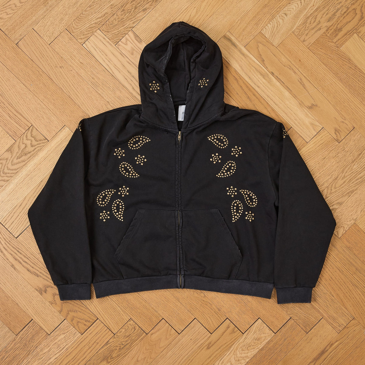 Stud Zip Up Hoodie, detail 1