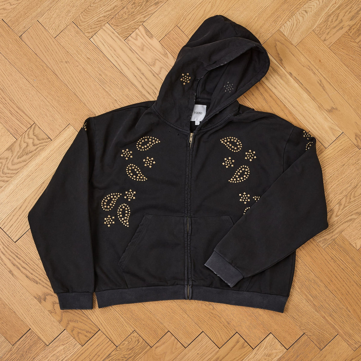 Stud Zip Up Hoodie, detail 2