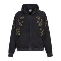 Stud Zip Up Hoodie, front