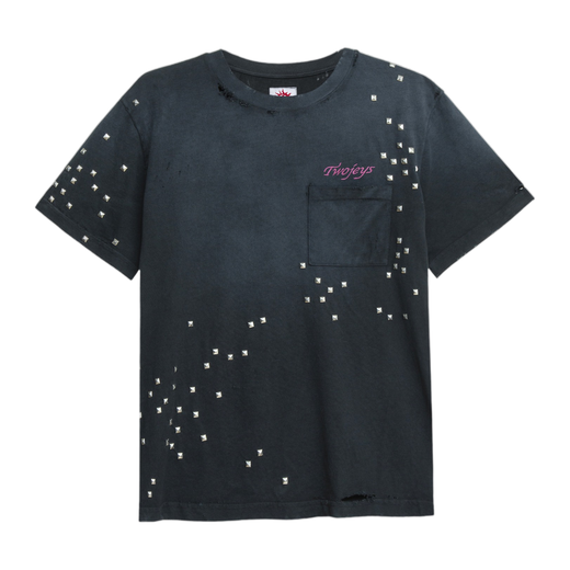 Studded Black Tee