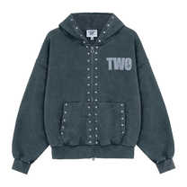 Two Jeys Studded Zipper Black