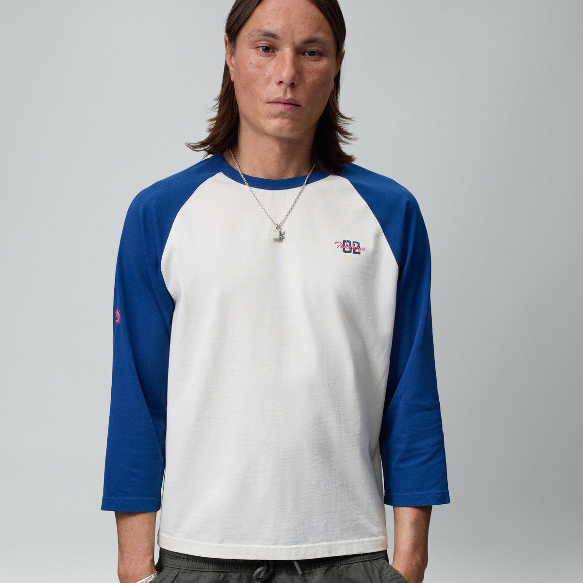 Two Jeys Sun Raglan 3/4 Tee White