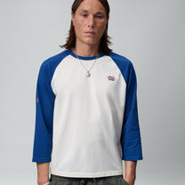 Two Jeys Sun Raglan 3/4 Tee White