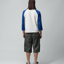 Two Jeys Sun Raglan 3/4 Tee White