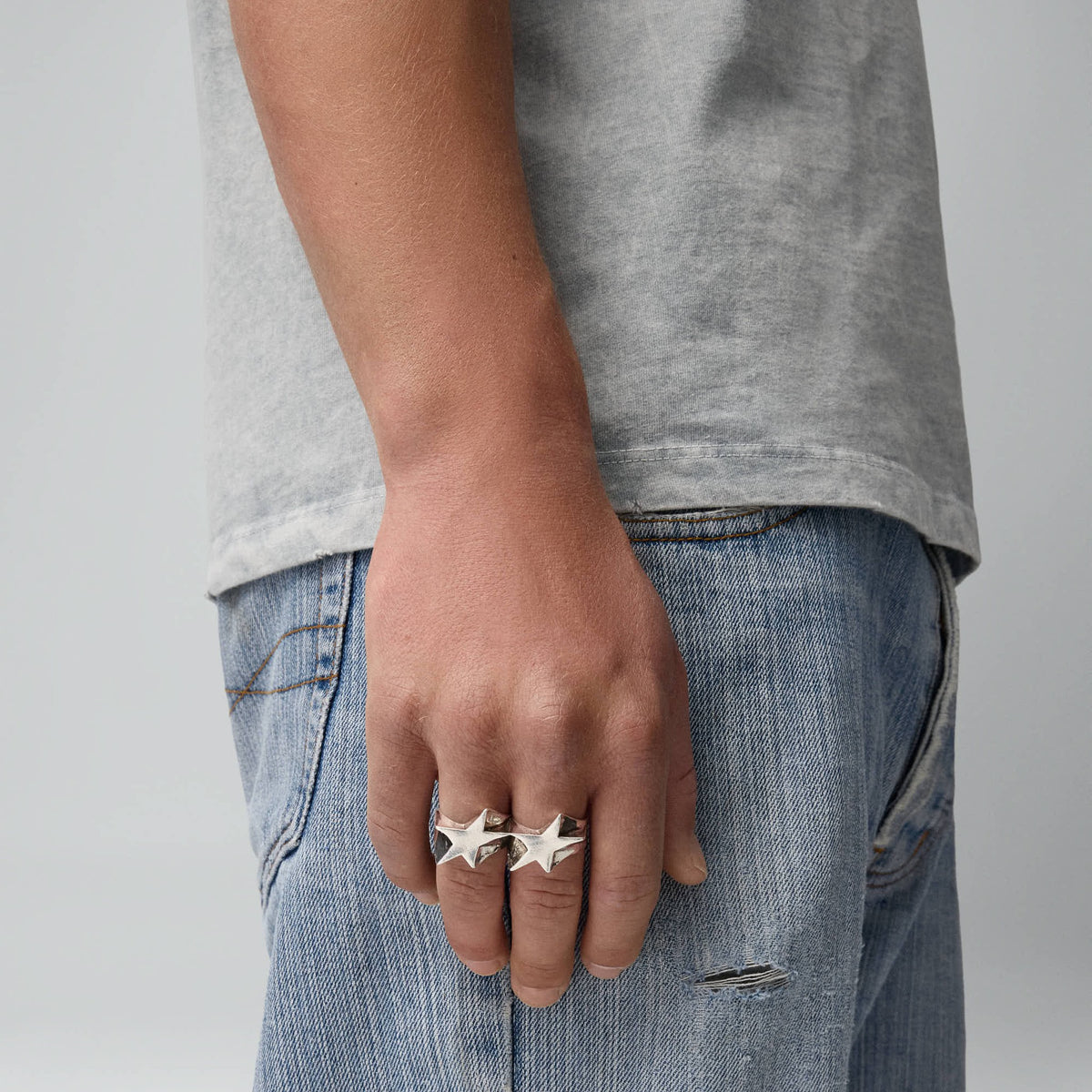 Two Jeys Superstar Knuckle Ring Silver-20