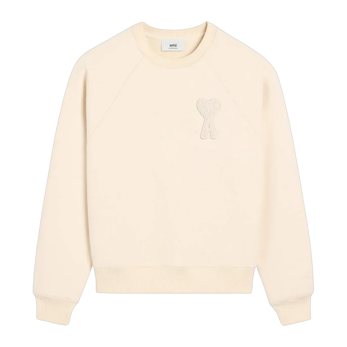 Sweatshirt Ami De Coeur Beige Patch