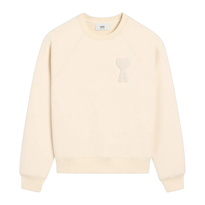 Sweatshirt Ami De Coeur Beige Patch