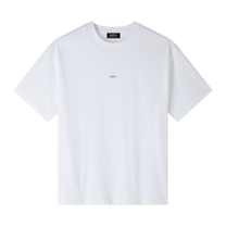 t-shirt boxy micro logo blanc