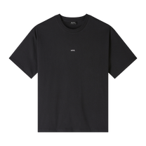 t-shirt boxy micro logo noir