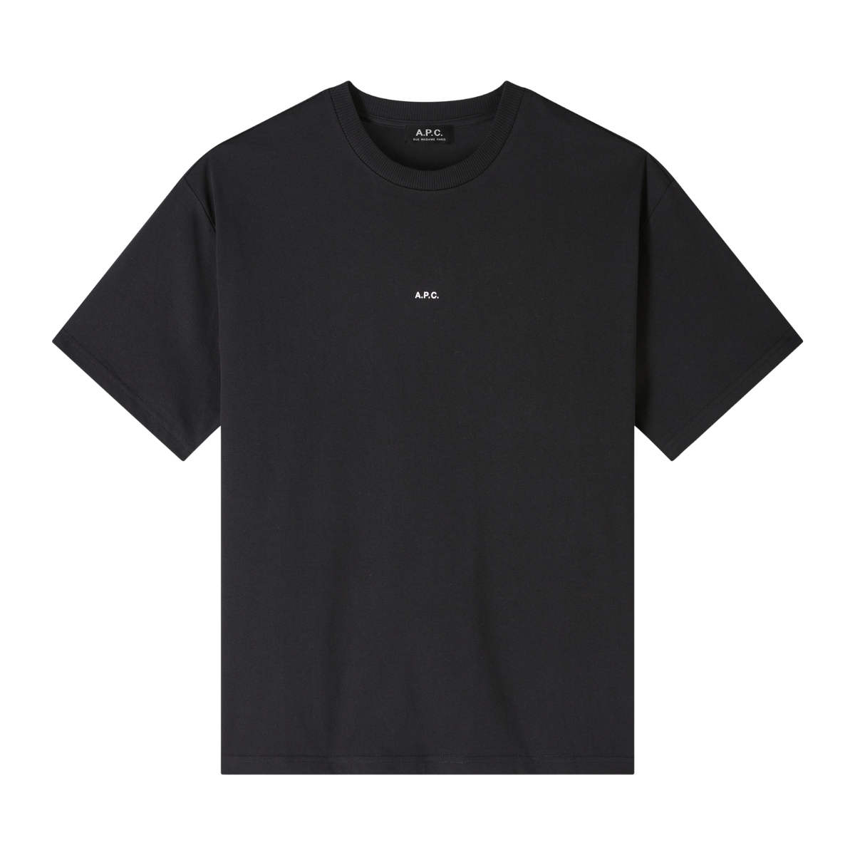 t-shirt boxy micro logo noir