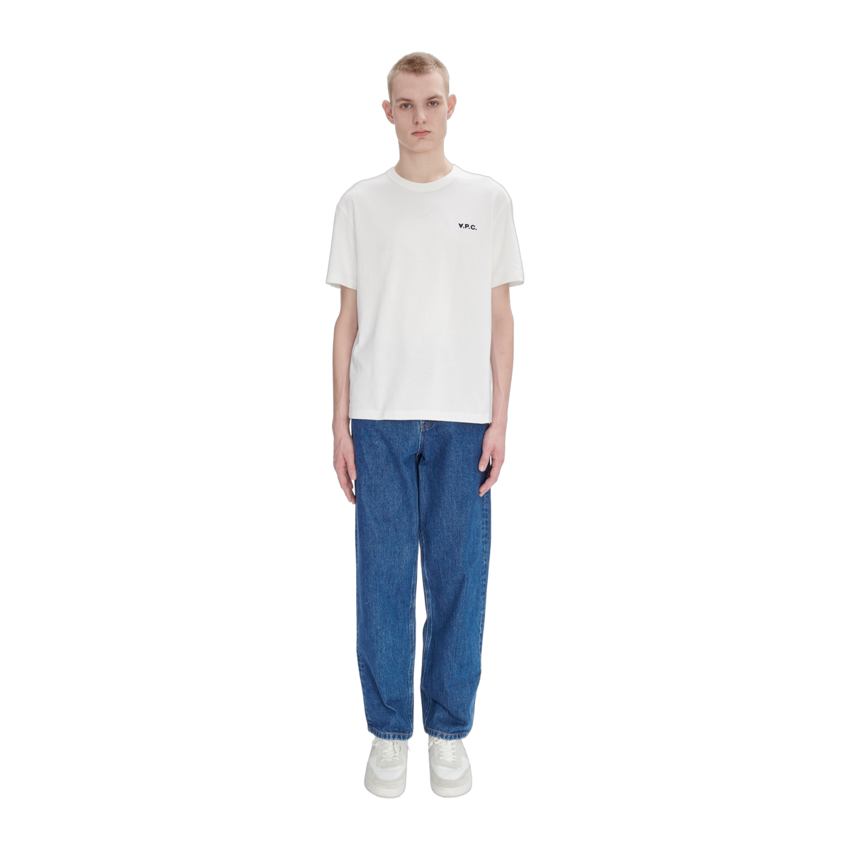 A.P.C. t-shirt boxy petit vpc blanc