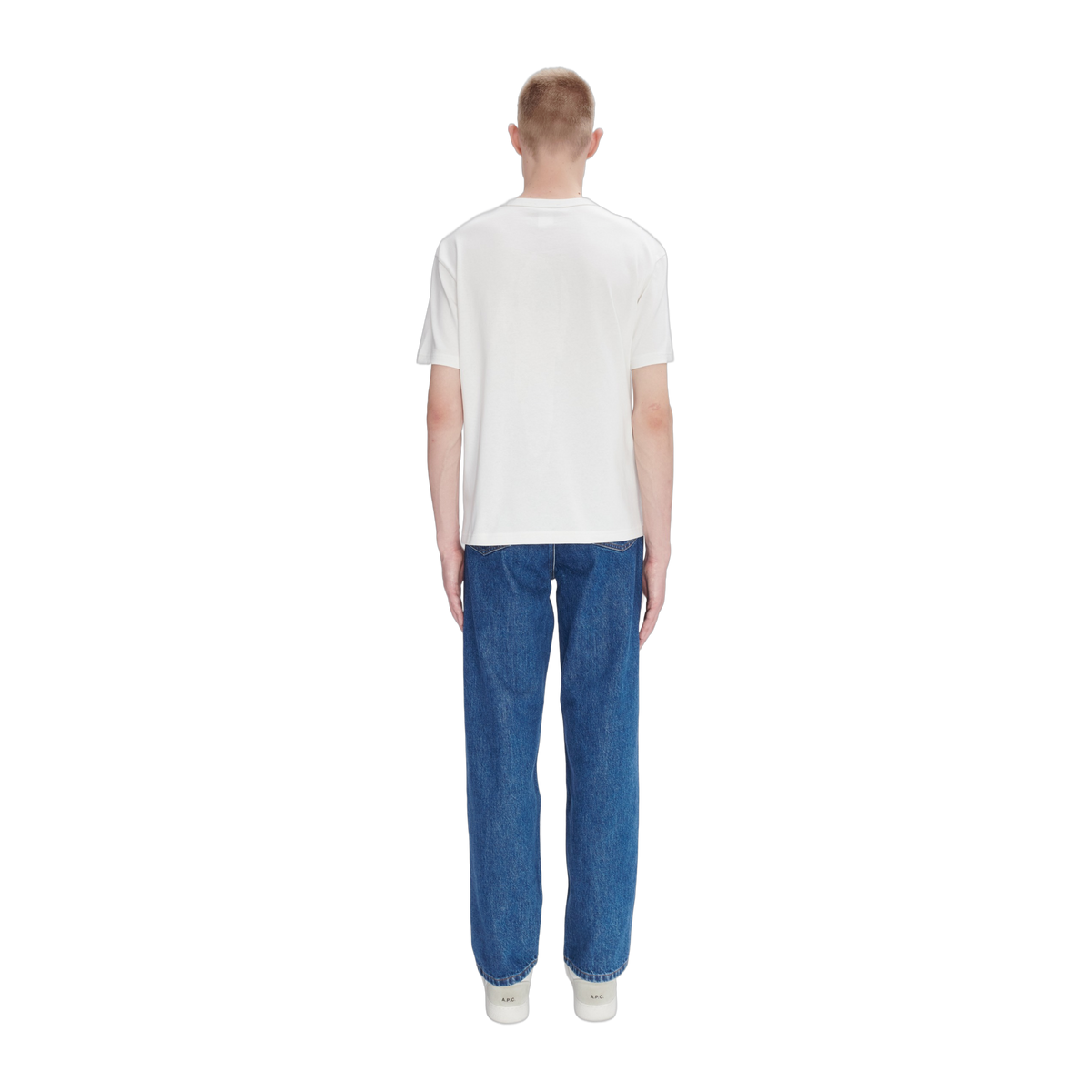 A.P.C. t-shirt boxy petit vpc blanc