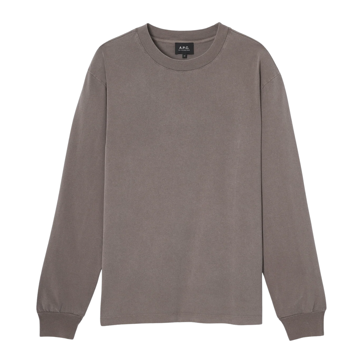 t-shirt manches long apc hiver 26 noisette