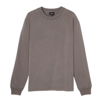 t-shirt manches long apc hiver 26 noisette