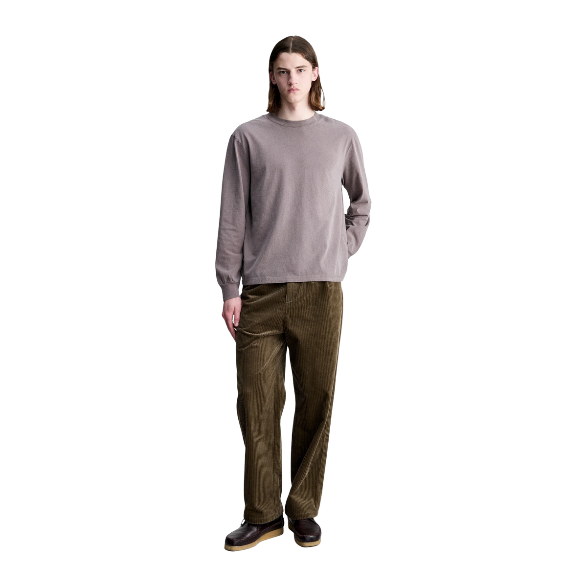 t-shirt manches long apc hiver 26 noisette