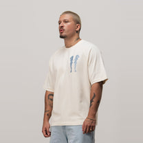 T-shirt Waitresses Bege e Azul