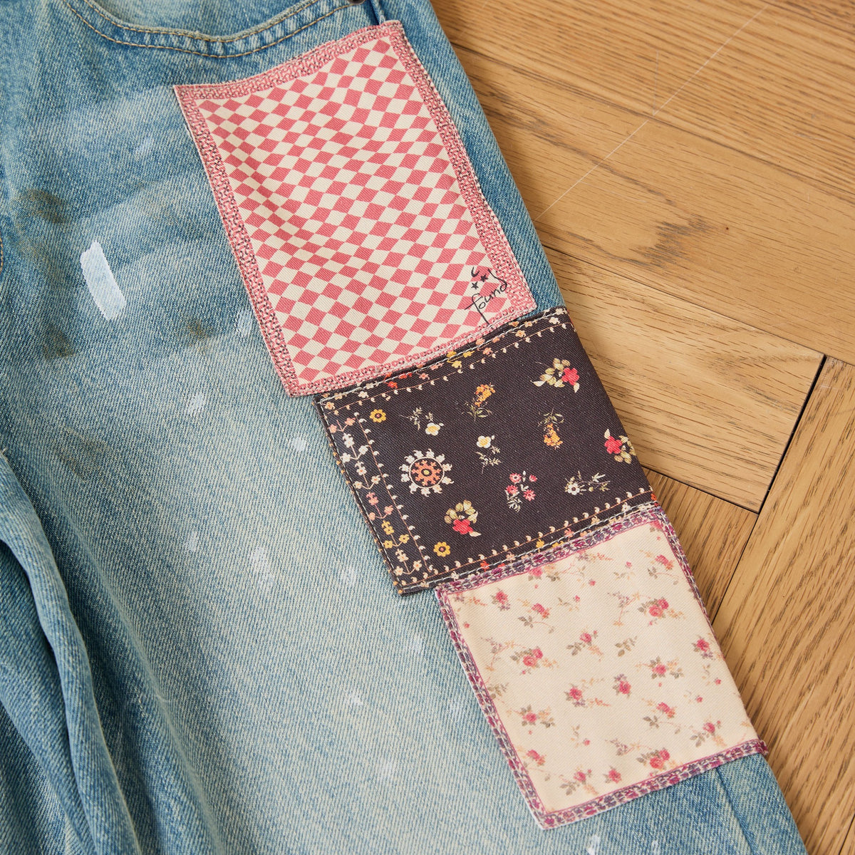 Tapestry Chalk Jeans, detail 6