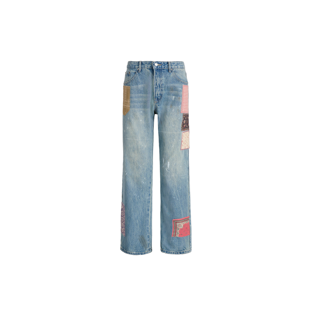 Tapestry Chalk Jeans, front