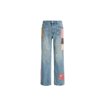 Tapestry Chalk Jeans, front