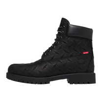 Supreme x Timberland 6 Inch Premium Waterproof Boot Embossed Diamond Plate Black