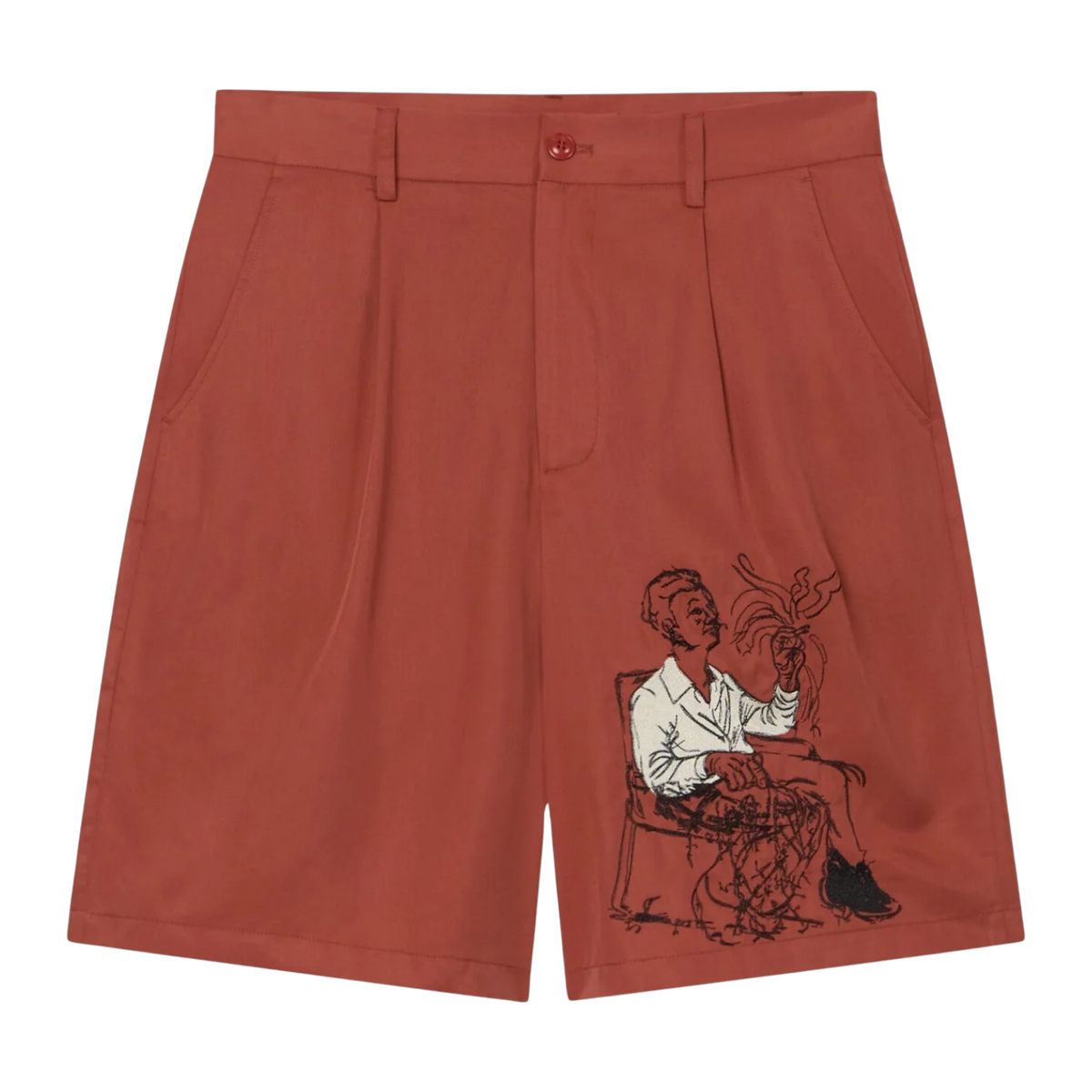 Technicolor Dreams Lycra Bermudas Burgundy