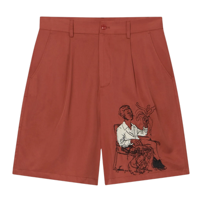 Technicolor Dreams Lycra Bermudas Burgundy