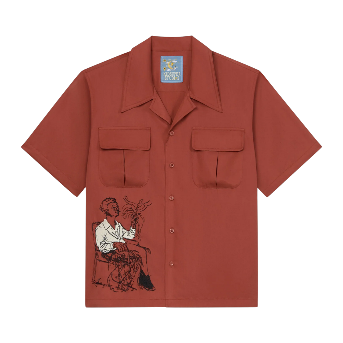 Technicolor Dreams Lycra Shirt Burgundy