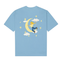 The Boy who Jumped the Moon Tee Light Blue