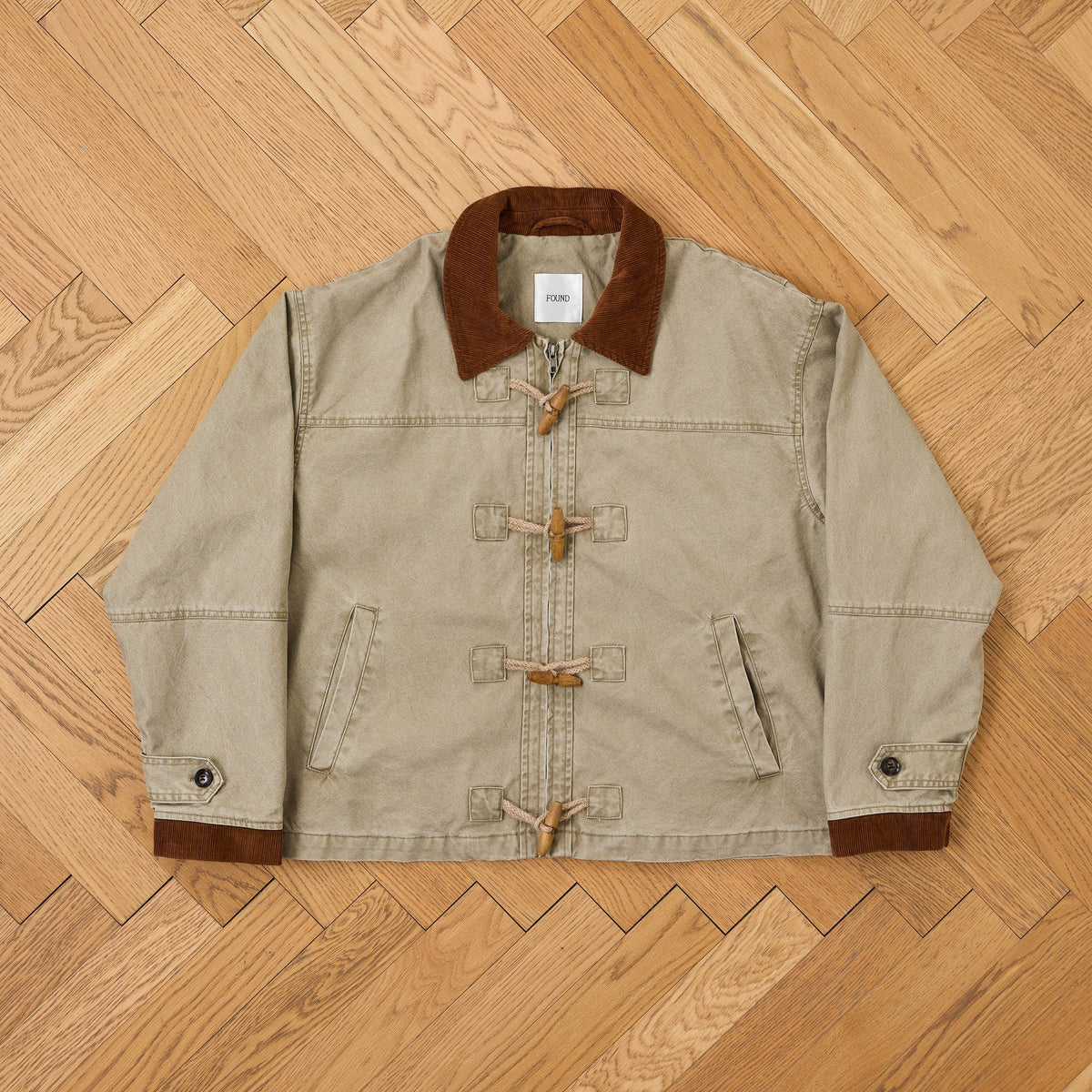 Toggle Work Jacket Olive, detail 1