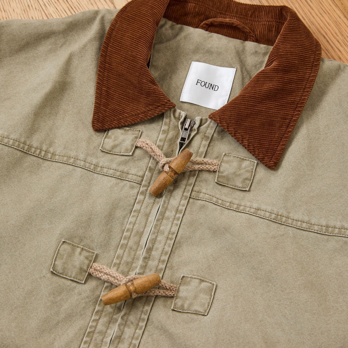 Toggle Work Jacket Olive, detail 3
