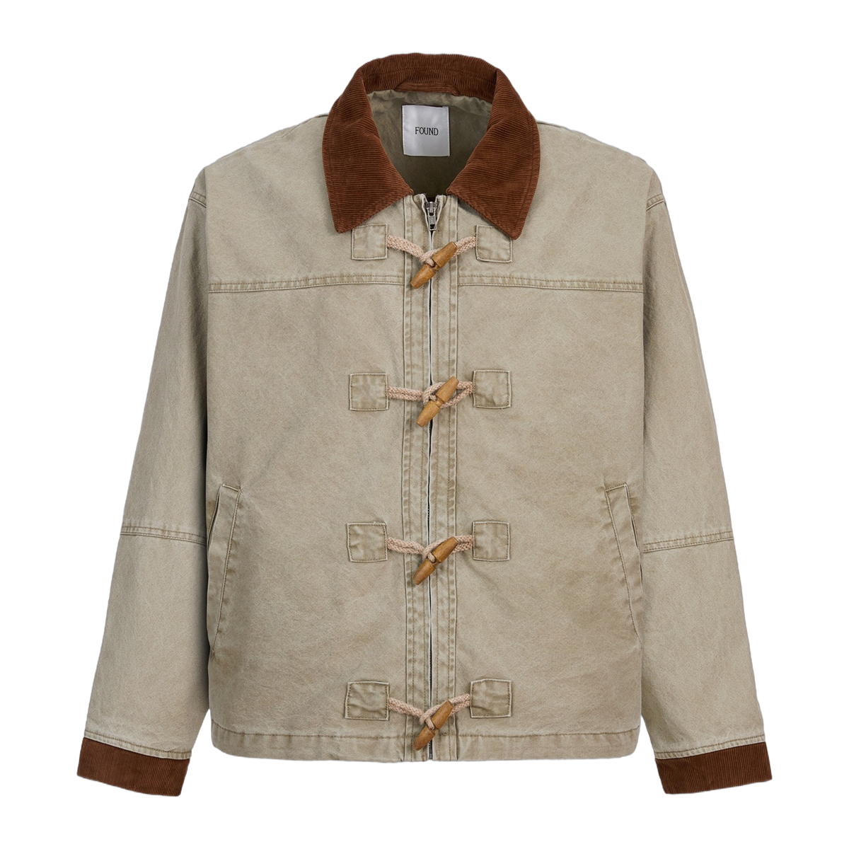 Toggle Work Jacket Olive, front