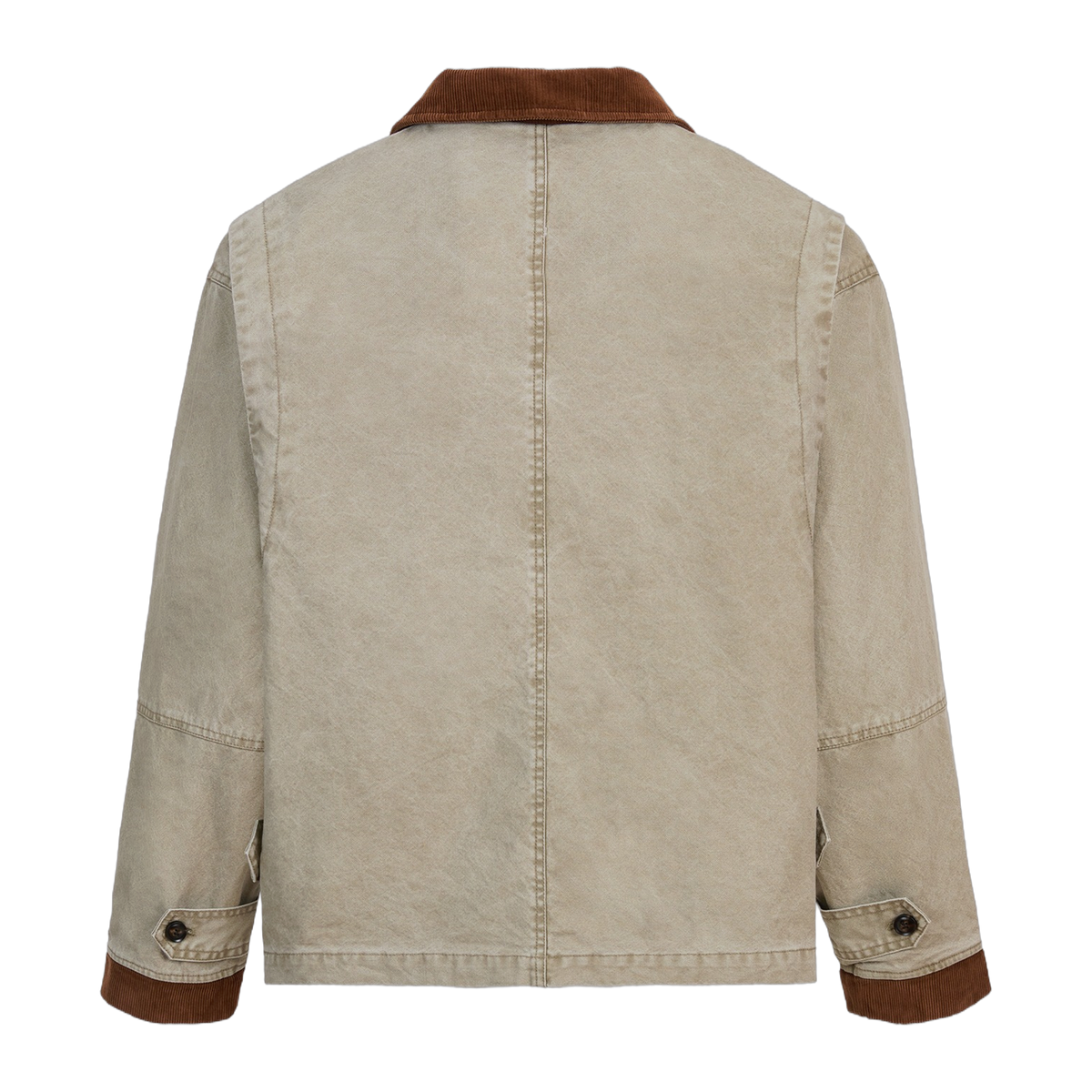 Toggle Work Jacket Olive, back