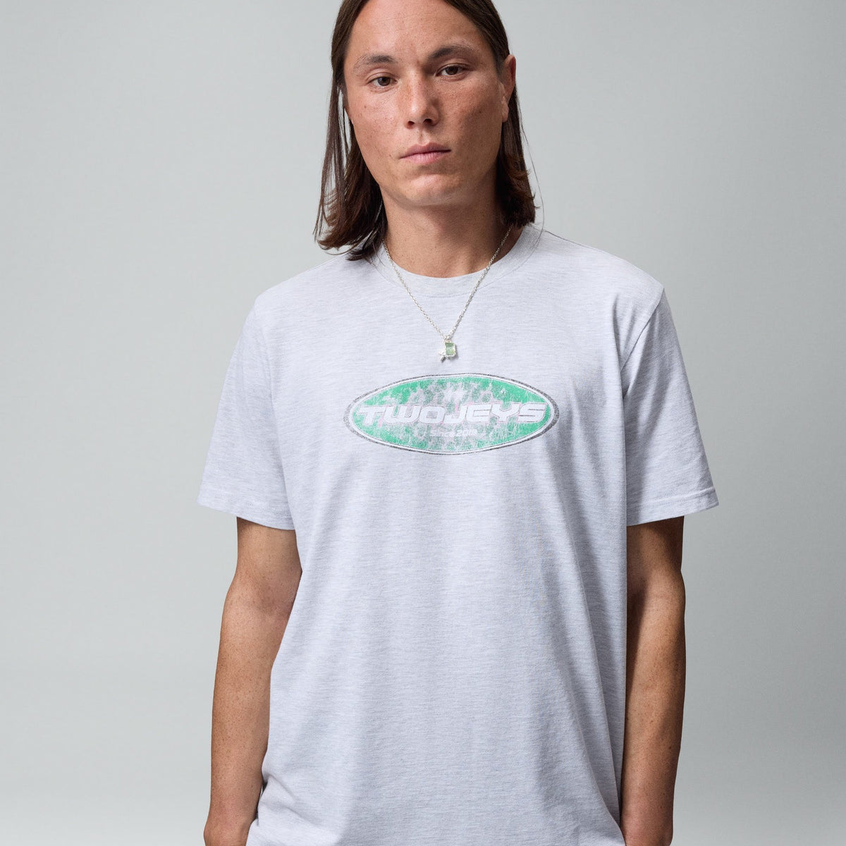 Two Jeys Twojeys Speedway Grey Melange Tee
