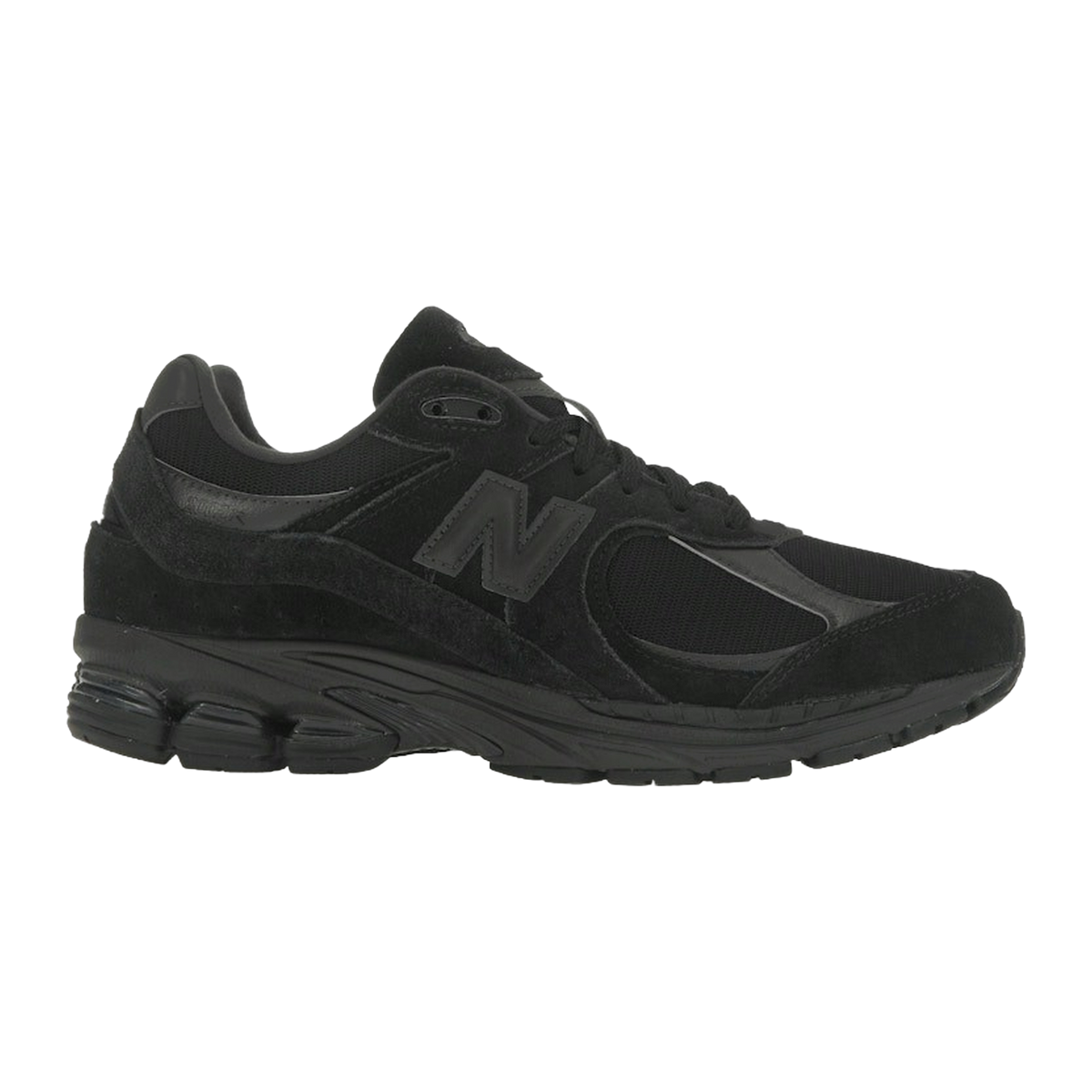 New Balance 2002R Triple Black Suede — kolab