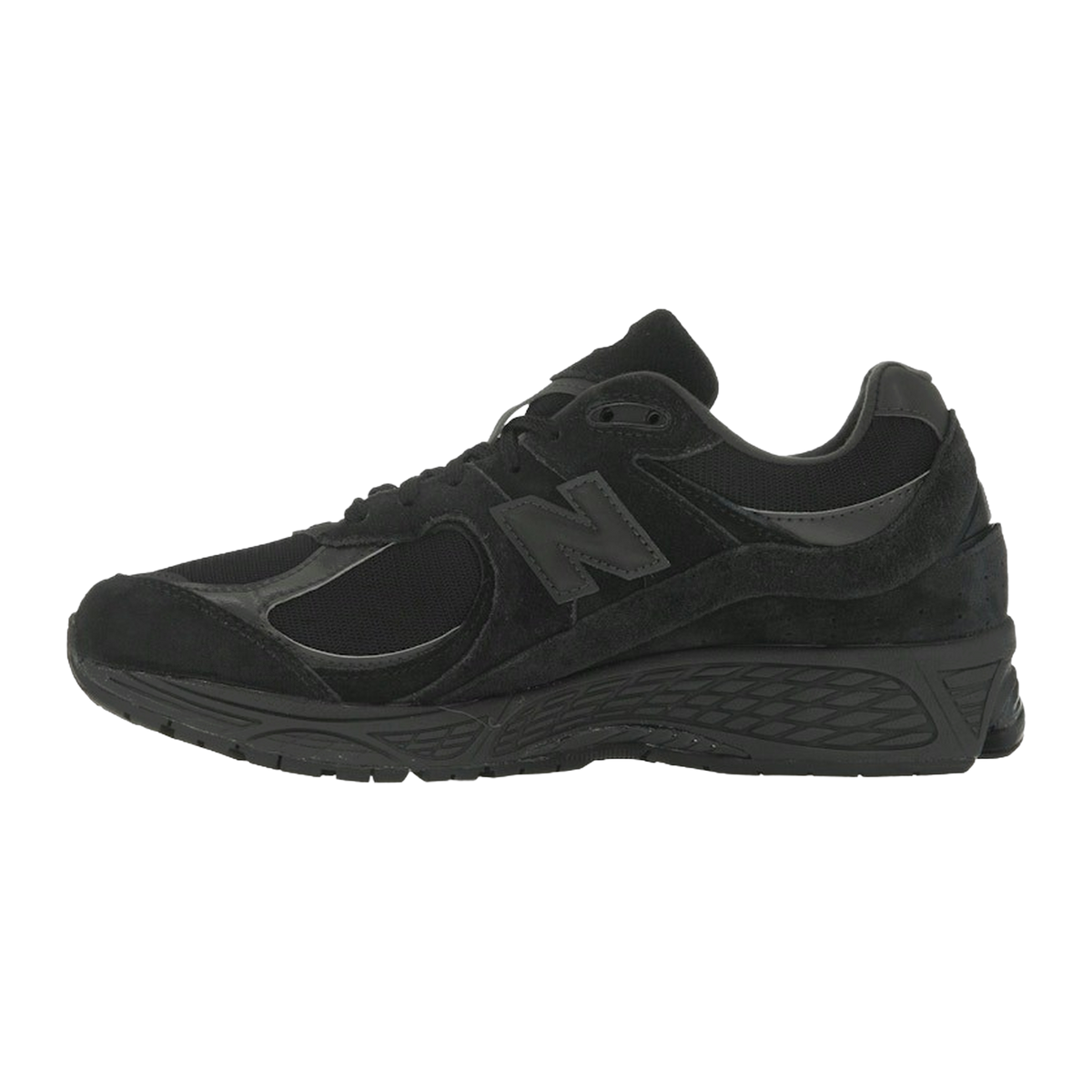 New Balance 2002R Triple Black Suede — kolab