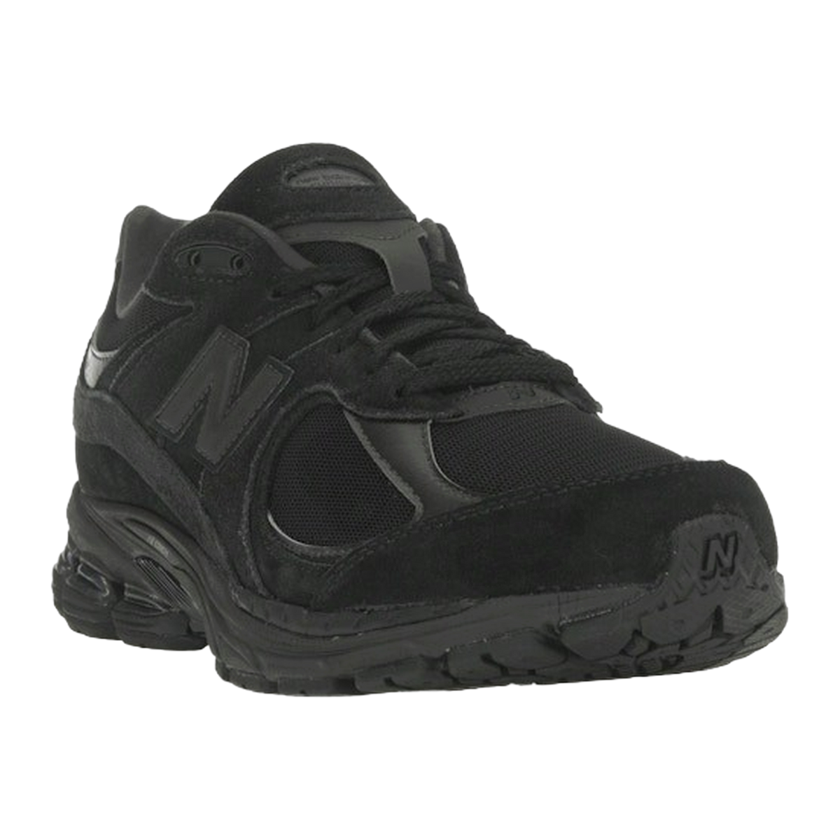 New Balance 2002R Triple Black Suede — kolab