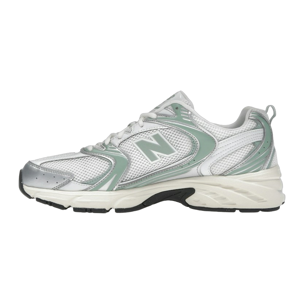 New Balance 530 Silver Metallic Mosaic Green — kolab