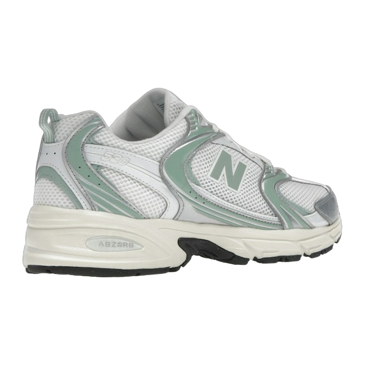 New Balance 530 Silver Metallic Mosaic Green — kolab