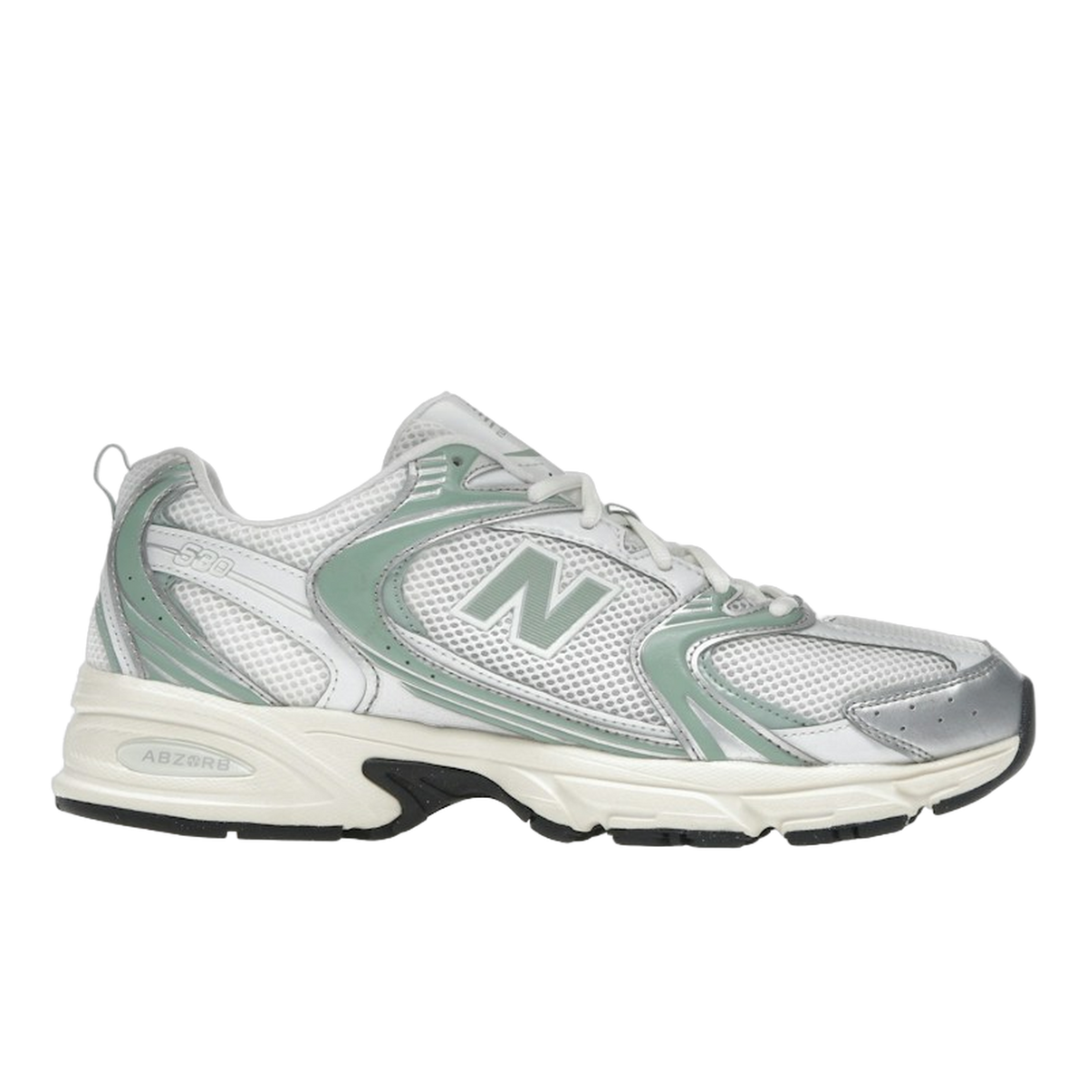 New Balance 530 Silver Metallic Mosaic Green — kolab
