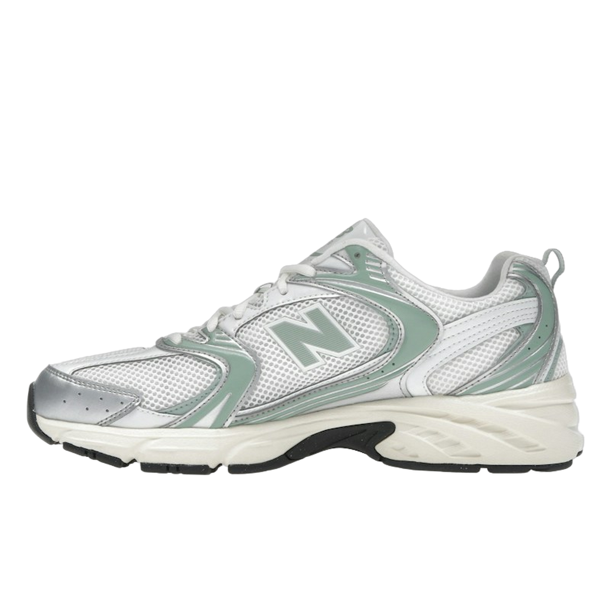 New Balance 530 Silver Metallic Mosaic Green — kolab