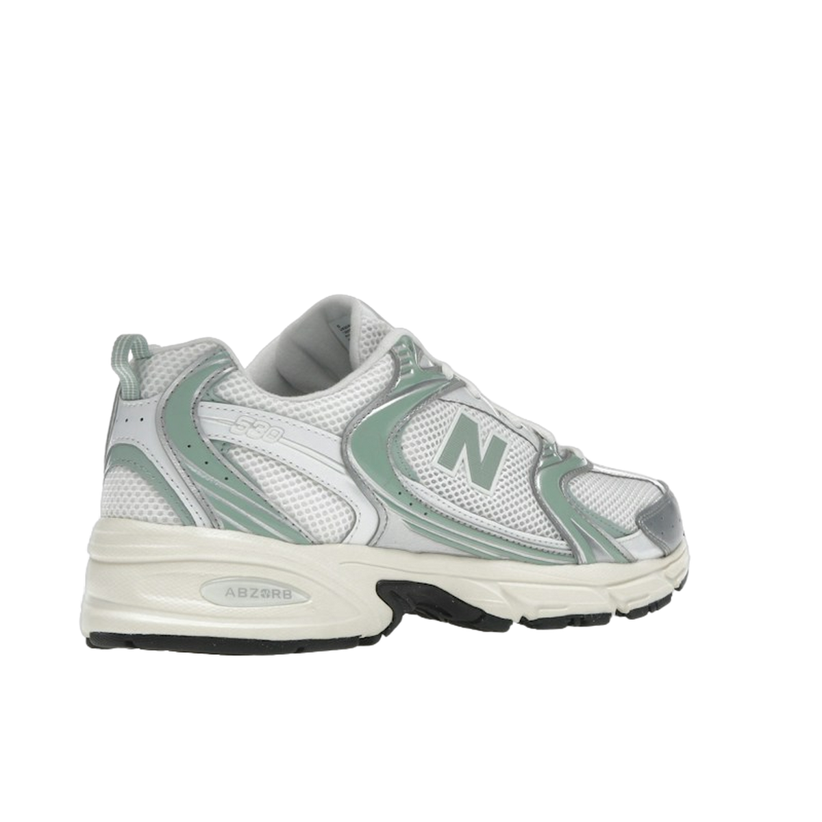 New Balance 530 Silver Metallic Mosaic Green — kolab