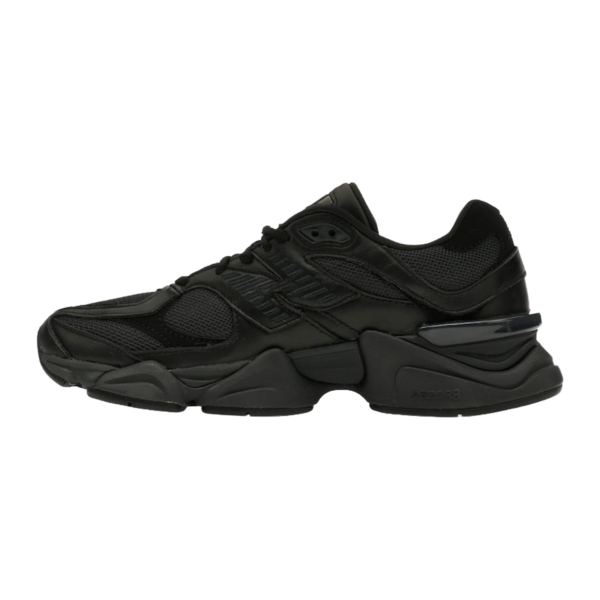 New Balance 9060 Triple Black Leather — kolab