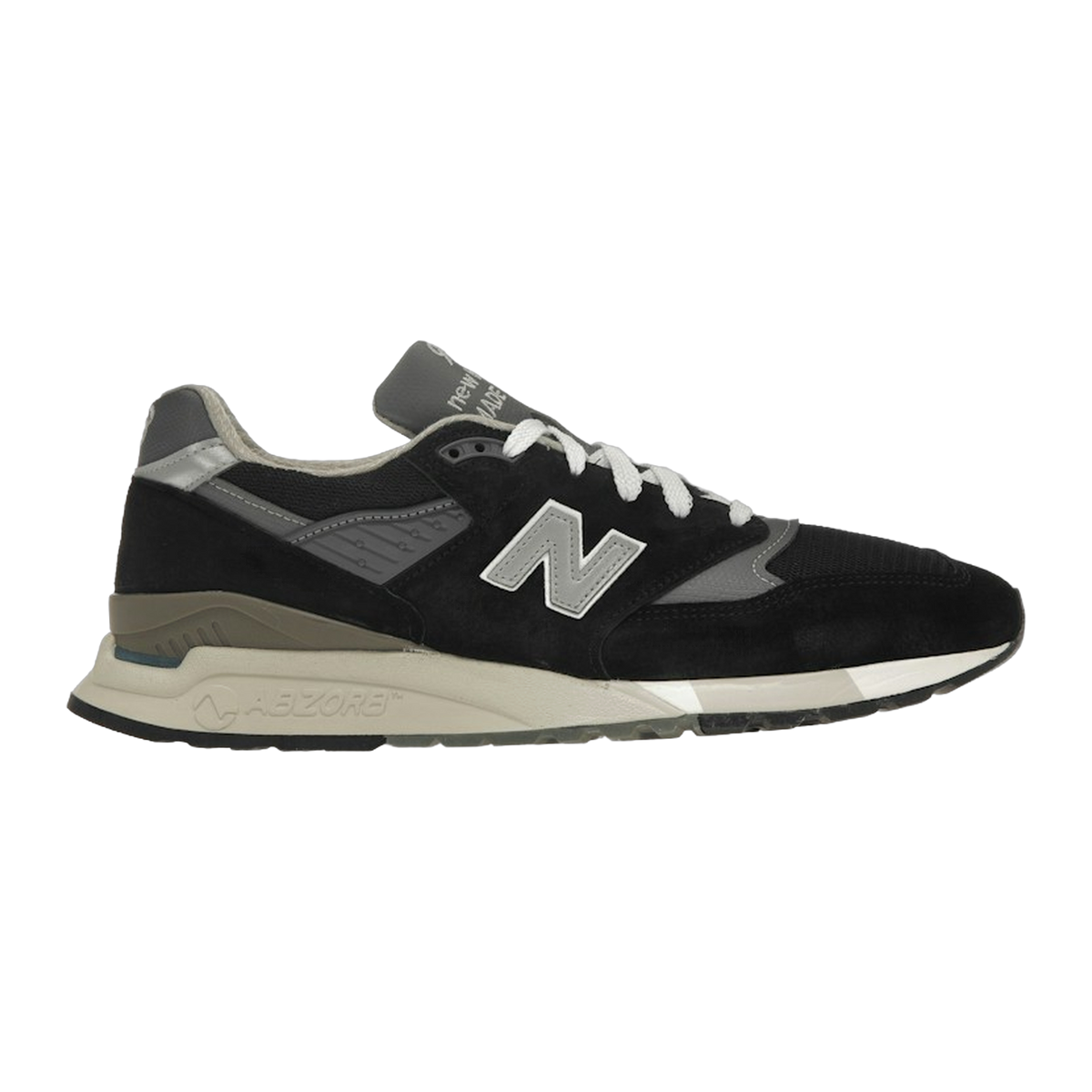 New Balance 998 MiUSA Black Silver — kolab
