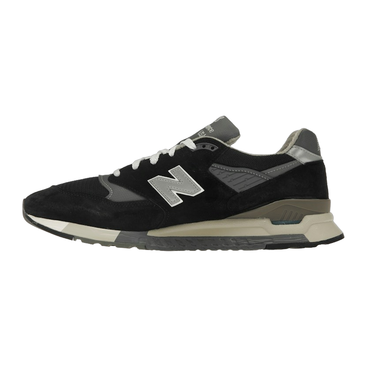 New Balance 998 MiUSA Black Silver — kolab
