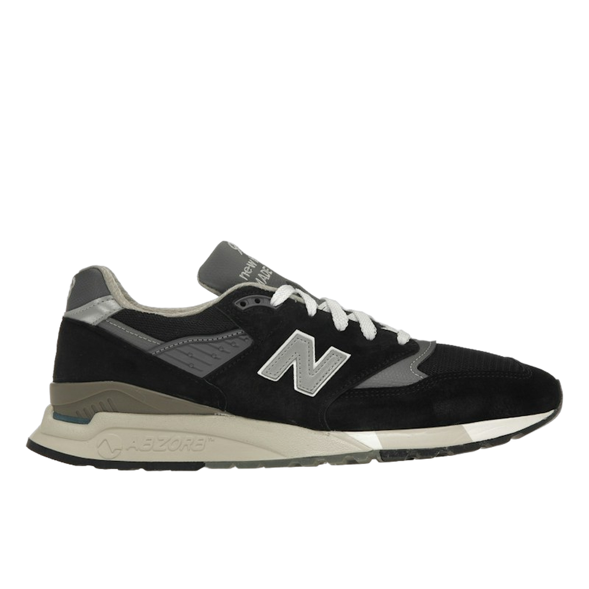 New Balance 998 MiUSA Black Silver — kolab