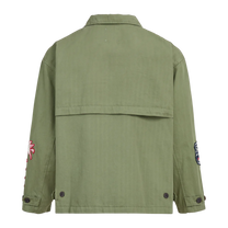 Utility Patchwork Jacket Faded Hunter Green