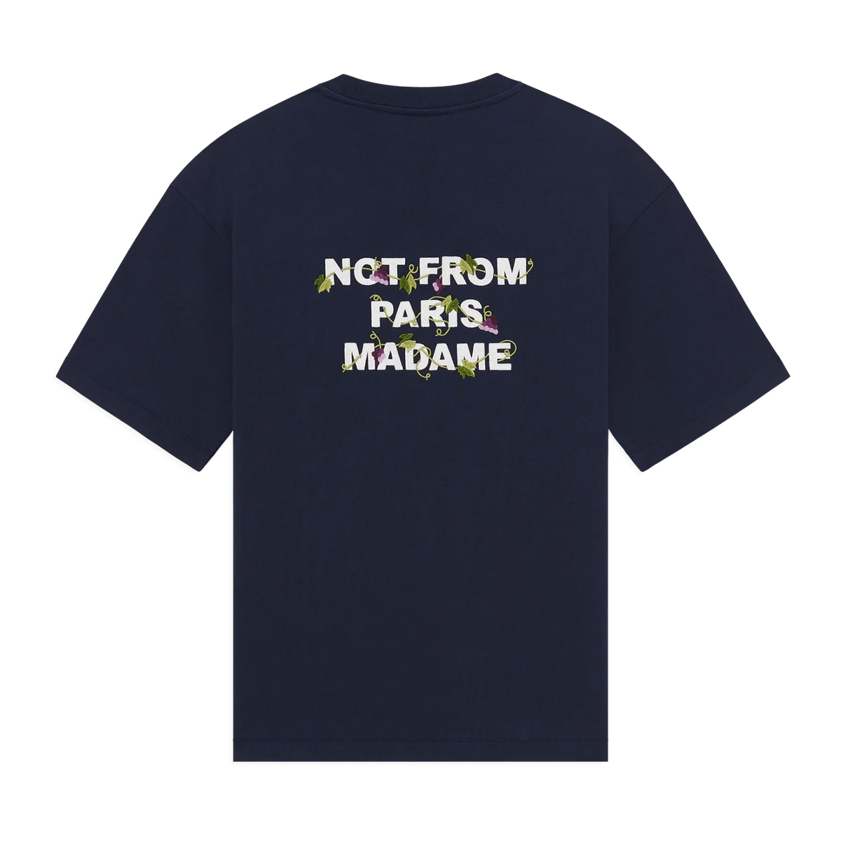 Vine Embroidered Slogan T-shirt