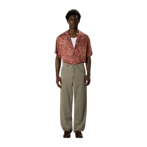 Washed Khaki Straight Jeans