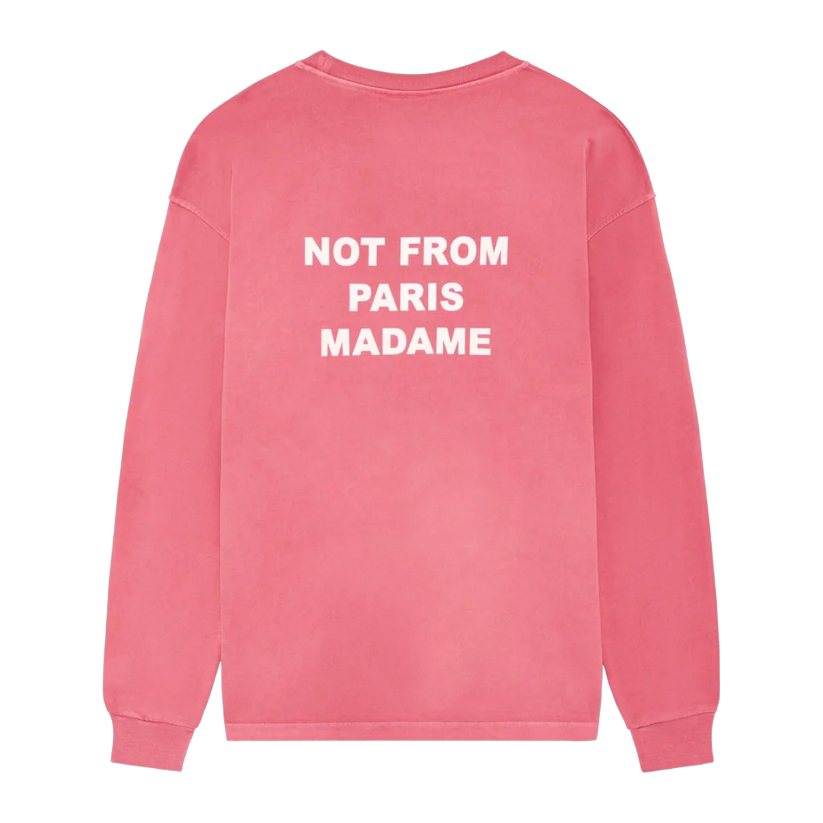 Washed Long Sleeve Slogan T-shirt